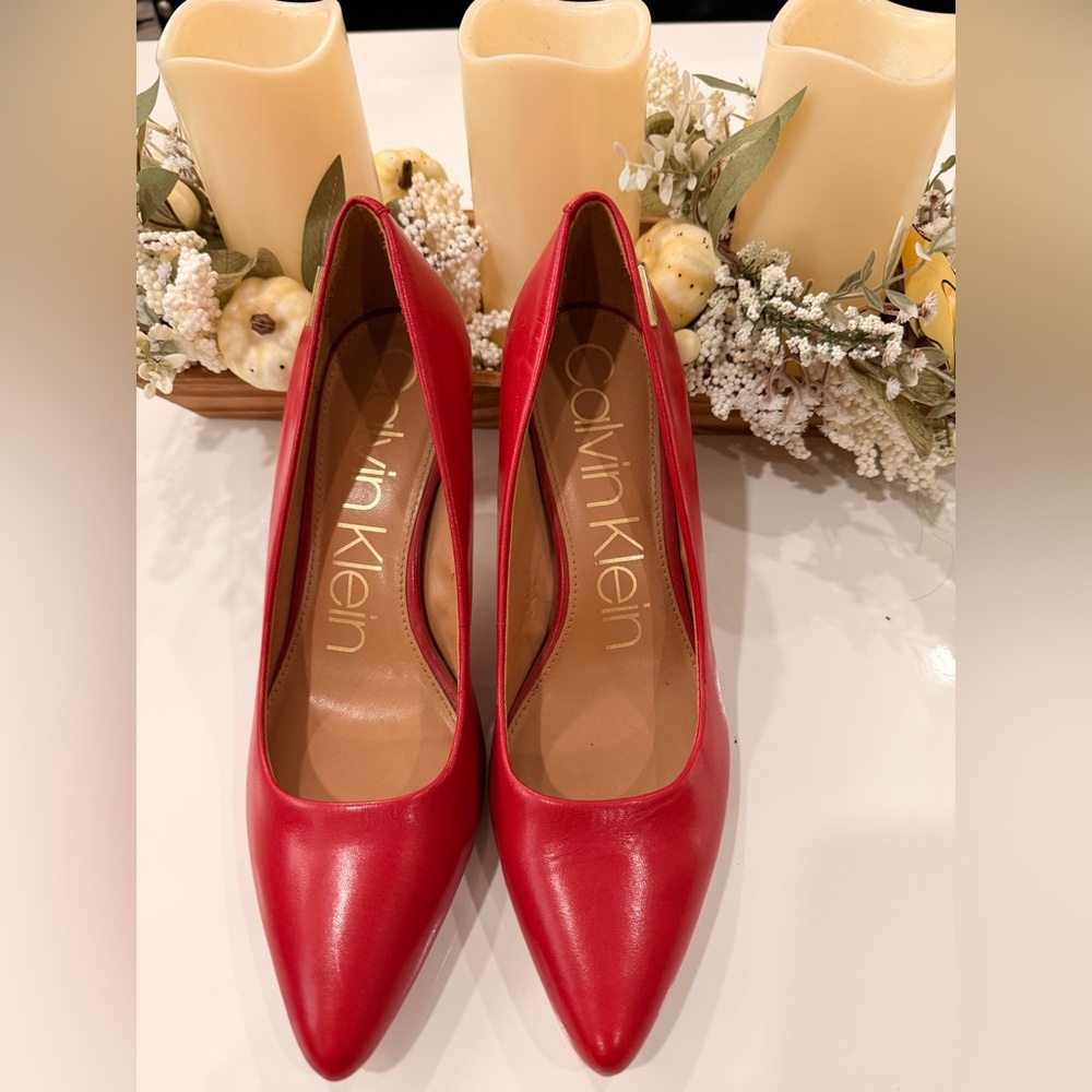 Calvin Klein Red Women's Heels